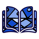 Blog (book) icon gradient blue